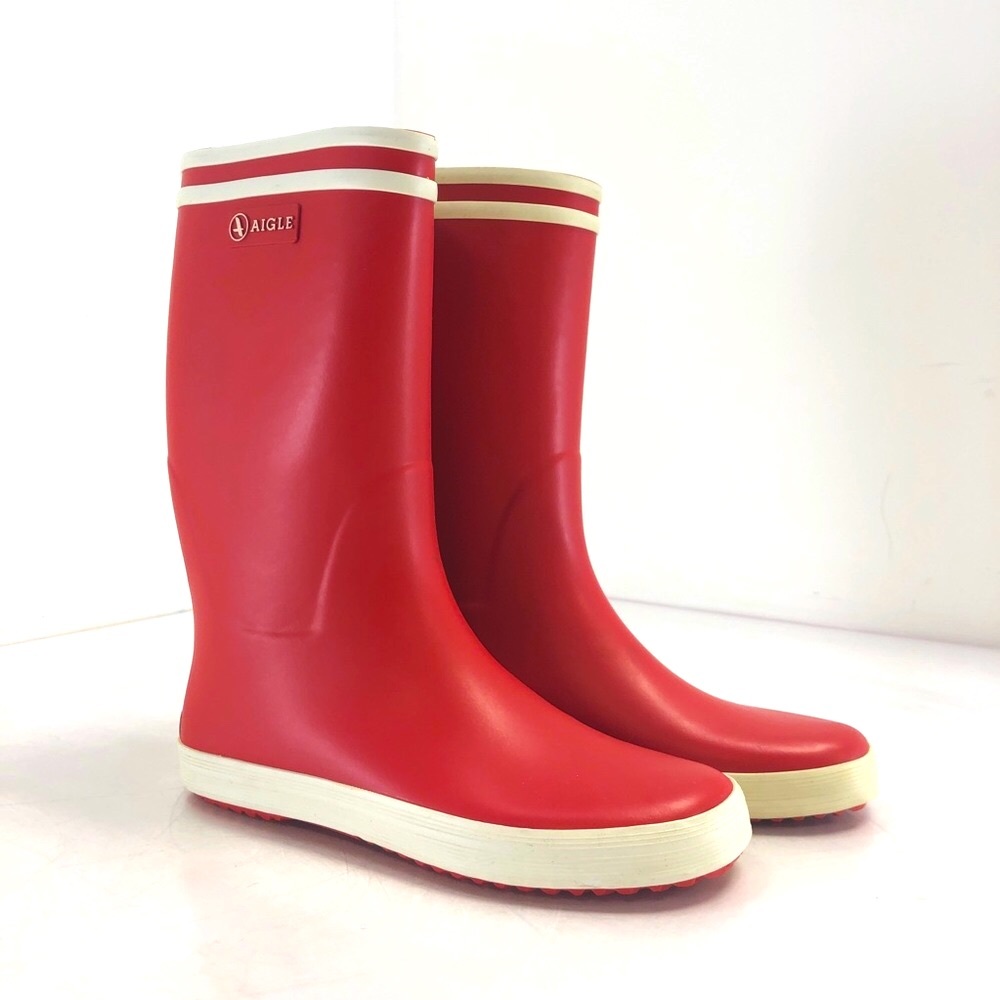 NWT Aigle "Lolly Pop" in Rouge Blanc